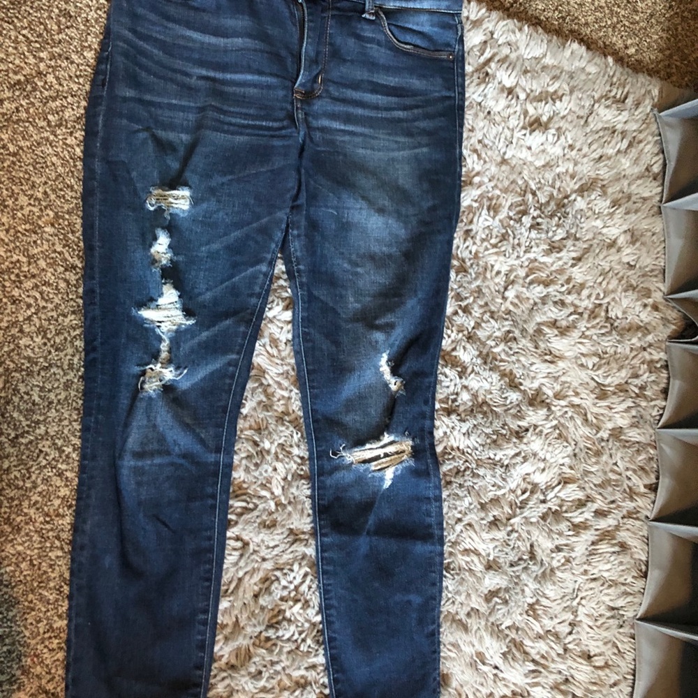 Abercrombie Ripped Skinny Jeans
